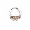 Cheap ✨ Crystal Butterfly Hinged Septum Ring - 16 Gauge ✔️ -Playboy Shop 04101770 a