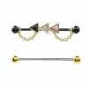 Cheap π Multi-Pack CZ Black and Goldtone Triangle Chain Industrial Barbells 2 Pack - 14 Gauge β€οΈ 1 Cheap π Multi-Pack CZ Black and Goldtone Triangle Chain Industrial Barbells 2 Pack - 14 Gauge β€οΈ -Playboy Shop 04101945 a