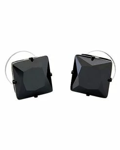 Brand new ⌛ CZ Black Square Stud Earrings 👏
