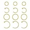 Flash Sale 🔔 Multi-Pack Goldtone Titanium Hoop Nose Rings and Half Hoop Nose Rings 12 Pack - 20 Gauge 🛒 -Playboy Shop 04102604 a