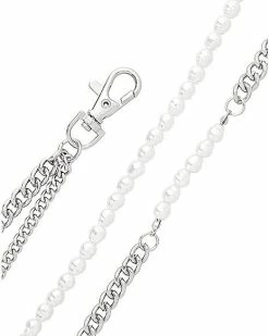 Hot Sale 🎉 Pearl-Effect Double Row Curb Wallet Chain ✨ -Playboy Shop 04108999 b