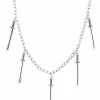 Top 10 😍 Silvertone Swords Pendant Necklace 🔔 -Playboy Shop 04109005 a