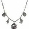 Hot Sale 🧨 Tarot Charm Silvertone Chain Necklace 🥰 -Playboy Shop 04109948 a