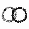 Hot Sale 🌟 Black and White Swirl Long Distance Bracelets - 2 Pack 🛒 -Playboy Shop 04110110 a