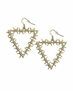 Deals ⭐ Barbed Wired Triangle Dangle Earrings 💯