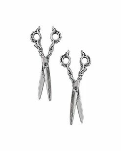 Top 10 🎁 Silvertone Scissors Long Stud Earrings ✔️