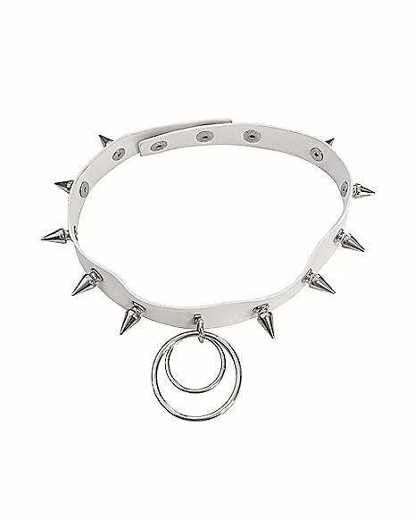 Brand new π₯ White Spike O-Ring Choker Necklace 𧨠3 Brand new π₯ White Spike O-Ring Choker Necklace π§¨