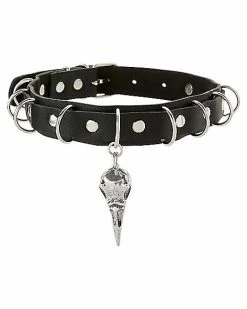 Brand new 💯 Raven Skull Charm Choker Necklace 💯