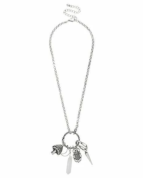 Best Pirce π₯ O-Ring Mushroom Bug Crystal Charm Chain Necklace π― 4 Best Pirce π₯ O-Ring Mushroom Bug Crystal Charm Chain Necklace π― - Image 2