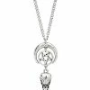 Coupon 🔔 Crescent Raven Skull Chain Necklace 🥰 -Playboy Shop 04112165 a