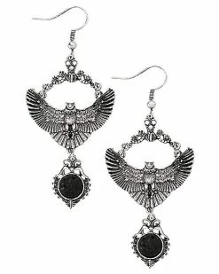 Cheapest ⌛ Ornate Owl Dangle Earrings 🥰