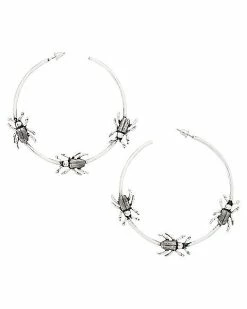 Best deal 🔔 Beetle Lined Hoop Earrings ❤️