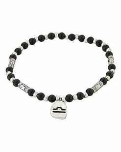 Best deal ❤️ Onyx Semi-Precious Libra Zodiac Bracelet 👍