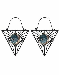 Hot Sale 🔔 Celestial Inverted Triangle Dangle Earrings 💯