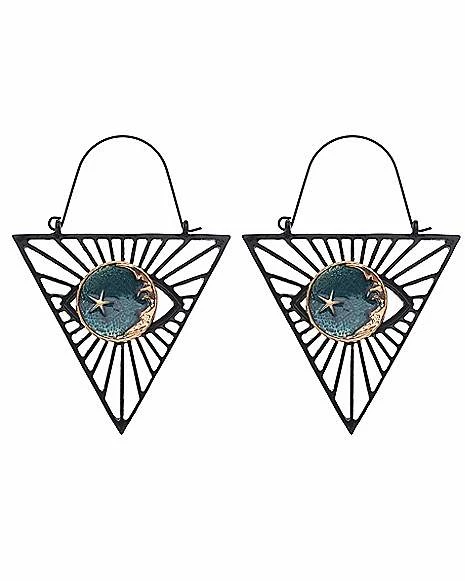 Hot Sale π Celestial Inverted Triangle Dangle Earrings π― 3 Hot Sale π Celestial Inverted Triangle Dangle Earrings π―