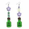 Wholesale π Flower Poison Bottle Dangle Earrings π 2 Wholesale π Flower Poison Bottle Dangle Earrings π -Playboy Shop 04112629 a