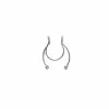 Promo 👏 CZ Fake Horseshoe Septum Ring - 20 Gauge ⌛ -Playboy Shop 04113791 a