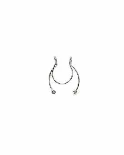 Promo 👏 CZ Fake Horseshoe Septum Ring - 20 Gauge ⌛
