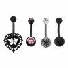 Top 10 β¨ Multi-Pack CZ Cluster Butterfly Heart Belly Rings 4 pack - 14 Gauge β€οΈ 1 Top 10 β¨ Multi-Pack CZ Cluster Butterfly Heart Belly Rings 4 pack - 14 Gauge β€οΈ -Playboy Shop 04113973 a
