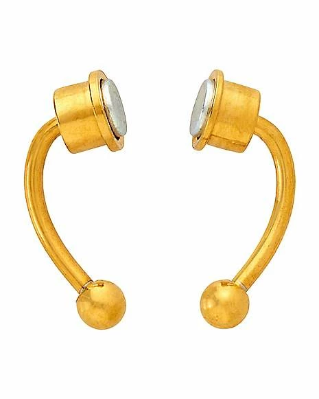 Top 10 π Goldtone Magnetic Fake Septum Ring π 3 Top 10 π Goldtone Magnetic Fake Septum Ring π