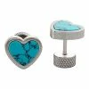 Wholesale 🤩 Teal Marble Heart Fake Plugs - 18 Gauge ⌛ -Playboy Shop 04114831 a