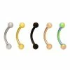 Deals 😀 Multi-Pack Multi-Color Titanium Curved Barbells 5 Pack - 16 Gauge ⌛ -Playboy Shop 04114922 a