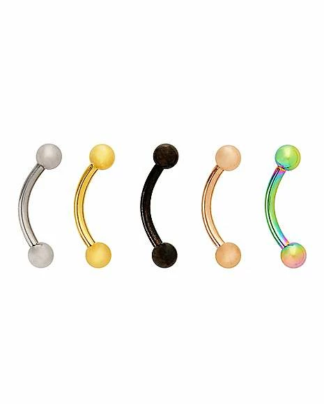 Deals π Multi-Pack Multi-Color Titanium Curved Barbells 5 Pack - 16 Gauge β 3 Deals π Multi-Pack Multi-Color Titanium Curved Barbells 5 Pack - 16 Gauge β