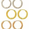 Best reviews of π₯° Multi-Pack Silvertone Goldtone and Rose Goldtone Hoop Earrings 3 Pair - 20 Gauge π 1 Best reviews of π₯° Multi-Pack Silvertone Goldtone and Rose Goldtone Hoop Earrings 3 Pair - 20 Gauge π -Playboy Shop 04115127 a