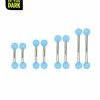 Coupon 🛒 Multi-Pack Glow in the Dark Light Blue Curved Barbells 8 Pack - 16 Gauge 🥰