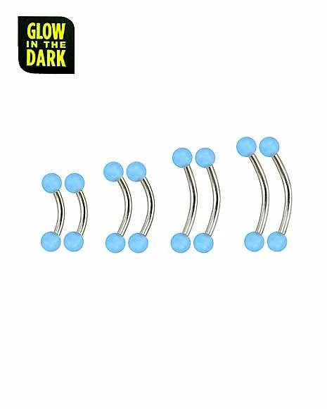 Coupon π Multi-Pack Glow in the Dark Light Blue Curved Barbells 8 Pack - 16 Gauge π₯° 4 Coupon π Multi-Pack Glow in the Dark Light Blue Curved Barbells 8 Pack - 16 Gauge π₯° - Image 2