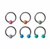Best Sale ❤️ Multi-Pack Pastel Horseshoe Rings 6 Pack - 16 Gauge 🛒 -Playboy Shop 04115838 a