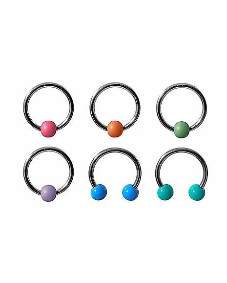 Best Sale β€οΈ Multi-Pack Pastel Horseshoe Rings 6 Pack - 16 Gauge π 3 Best Sale β€οΈ Multi-Pack Pastel Horseshoe Rings 6 Pack - 16 Gauge π