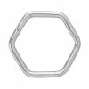 Best Pirce 💯 Hexagon Hinged Hoop Nose Ring - 16 Gauge ❤️ -Playboy Shop 04115952 a