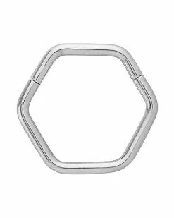 Best Pirce 💯 Hexagon Hinged Hoop Nose Ring - 16 Gauge ❤️