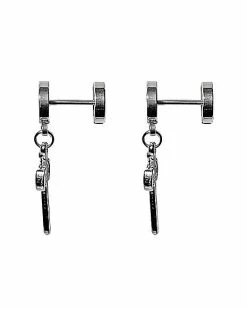 Brand new 😀 Sword Fake Plugs Dangle Earrings - 18 Gauge 😍 -Playboy Shop 04116448 b