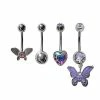 Best Sale 𧨠Multi-Pack CZ Butterfly Belly Rings 4 Pack - 14 Gauge π 2 Best Sale 𧨠Multi-Pack CZ Butterfly Belly Rings 4 Pack - 14 Gauge π -Playboy Shop 04116539 a