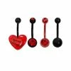 Best Sale 𧨠Multi-Pack CZ Red Heart and Razor Belly Rings 4 Pack - 14 Gauge ⨠1 Best Sale 𧨠Multi-Pack CZ Red Heart and Razor Belly Rings 4 Pack - 14 Gauge ⨠-Playboy Shop 04116547 a