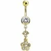 Deals π Round CZ Flower Goldtone Dangle Belly Ring - 14 Gauge π₯° 1 Deals π Round CZ Flower Goldtone Dangle Belly Ring - 14 Gauge π₯° -Playboy Shop 04117420 a