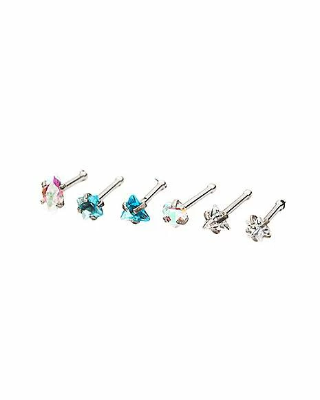 Flash Sale π Multi-Pack Gem Nose Rings 6 Pack - 20 Gauge β¨ 4 Flash Sale π Multi-Pack Gem Nose Rings 6 Pack - 20 Gauge β¨ - Image 2