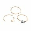 Best deal 🔥 Multi-Pack CZ Rose Gold Nose Rings 3 Pack - 20 Gauge 🔥