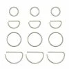 Budget 🛒 Multi-Pack Titanium Hoop and Half Hoop Nose Rings 12 Pack - 20 Gauge 🧨 -Playboy Shop 04118618 a