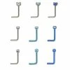 Flash Sale π Multi-Pack CZ Blue and Teal L-Bend Nose Rings 9 Pack - 20 Gauge 𧨠1 Flash Sale π Multi-Pack CZ Blue and Teal L-Bend Nose Rings 9 Pack - 20 Gauge 𧨠-Playboy Shop 04119129 a