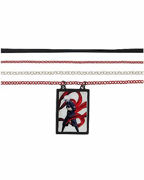 Promo ✔️ Tokyo Ghoul Quadruple Row Charm Choker Necklace ✨ 2 Promo ✔️ Tokyo Ghoul Quadruple Row Charm Choker Necklace ✨