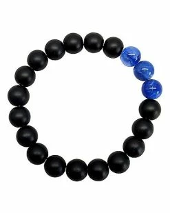 Best Pirce 🔥 Navy Blue and Black Long Distance Beaded Bracelets - 2 Pack 😀 -Playboy Shop 04125464 c