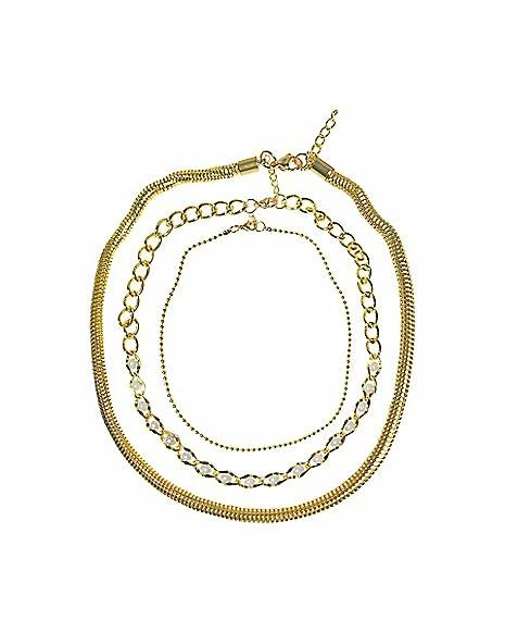 New 𧨠Multi-Pack Goldtone Gem Chain Necklaces - 3 Pack π 3 New 𧨠Multi-Pack Goldtone Gem Chain Necklaces - 3 Pack π