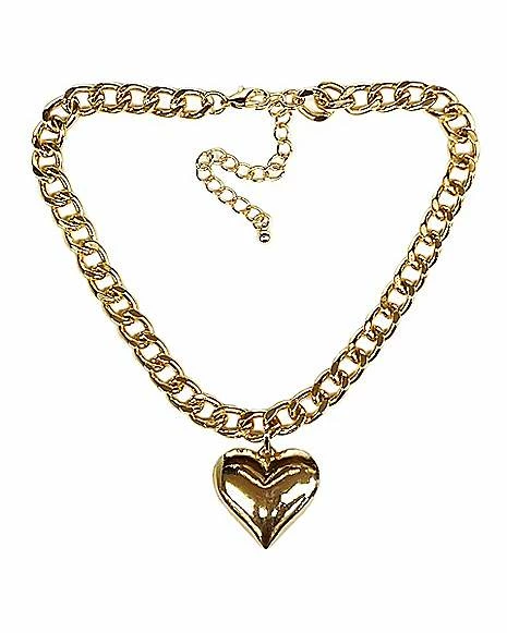 Flash Sale π₯ Heart Pendant Goldtone Curb Chain Choker Necklace π 3 Flash Sale π₯ Heart Pendant Goldtone Curb Chain Choker Necklace π