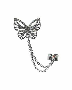 Top 10 🎉 CZ Butterfly Chain Ear Cuff 🤩