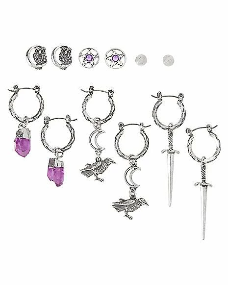 New π Multi-Pack Crystal Charm and Hoop Earrings - 6 Pack π― 3 New π Multi-Pack Crystal Charm and Hoop Earrings - 6 Pack π―