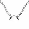 Discount π Curved Spiked Barbell Pendant Chain Necklace 𧨠2 Discount π Curved Spiked Barbell Pendant Chain Necklace 𧨠-Playboy Shop 04126884 a