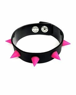 Flash Sale 😀 Faux Leather Pink Spiked Cuff 😍